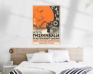 Advertising poster Masquerade Balls Basel by Peter Balan