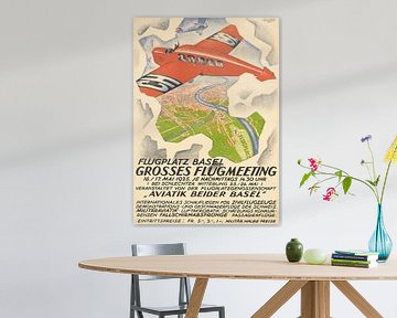 Advertising poster Flugmeeting Basel by Peter Balan