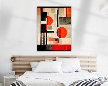 Een Bauhaus poster quilt van PixelPrestige