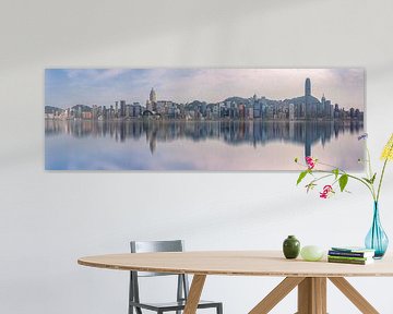 Panorama de la ligne d'horizon de Hong Kong sur Photo Wall Decoration