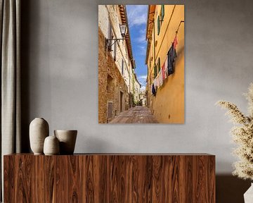 Street scene in Pienza, Italy by Adelheid Smitt