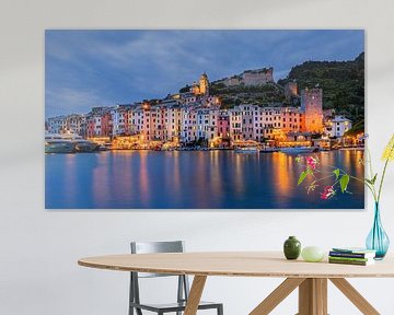 Avond in Portovenere, Italië van Adelheid Smitt