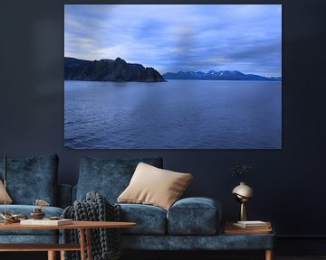 Blauw landschap Noorwegen