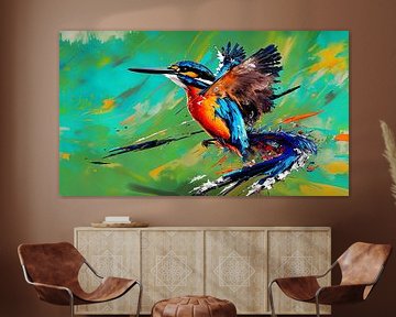 Dynamische IJsvogel van Maarten Zeehandelaar