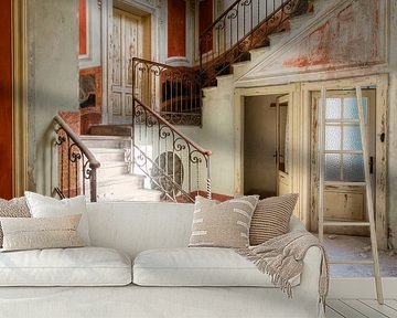 Stairs with soft colours. by Roman Robroek - Photos of Abandoned Buildings