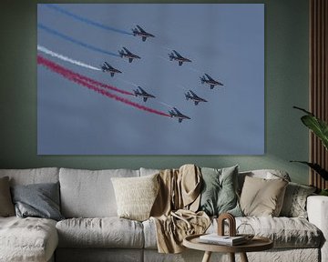 Patrouille de France 2021 in actie. van Jaap van den Berg