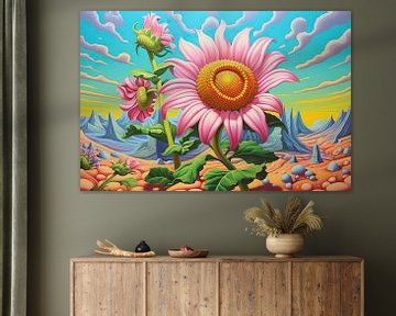 Sunflower | Flora in Perfection | expressionism, sunflowers. by Blikvanger Schilderijen