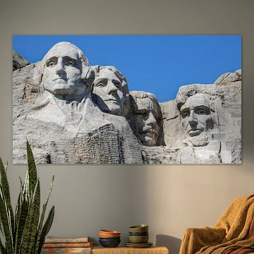Close up Mount Rushmore South Dakota