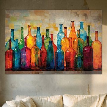 Flessen abstract van Imagine