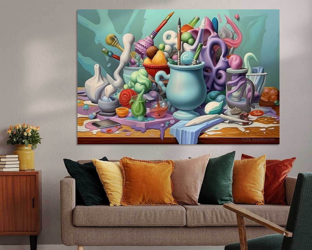 Example of the artwork in a room