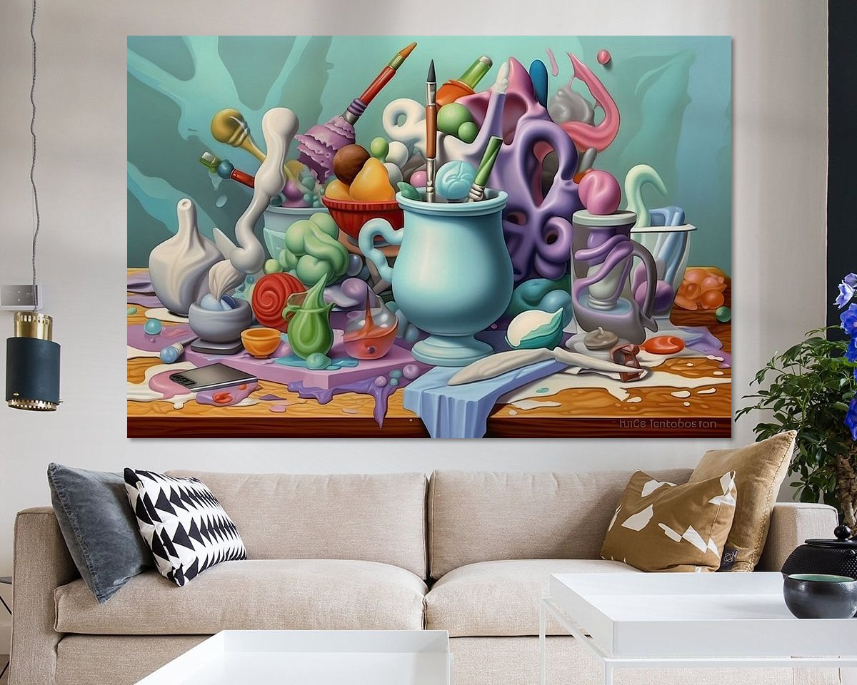 Example of the artwork in a room