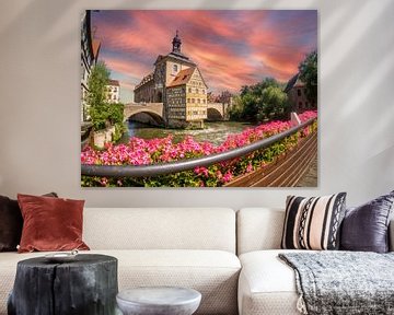 Blick auf das Alte Rathaus in Bamberg von Animaflora PicsStock