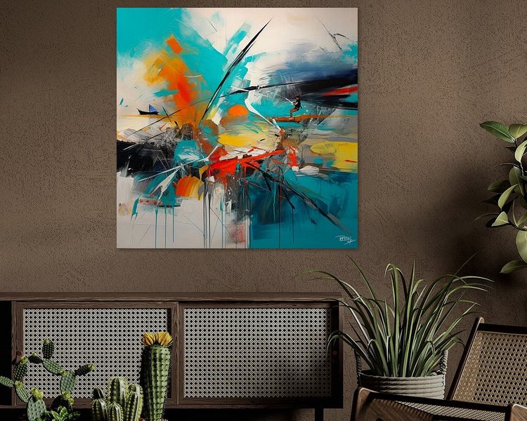 Example of the artwork in a room