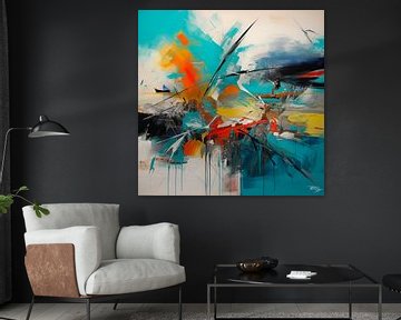 Abstract Dutch beaches & kitesurfing