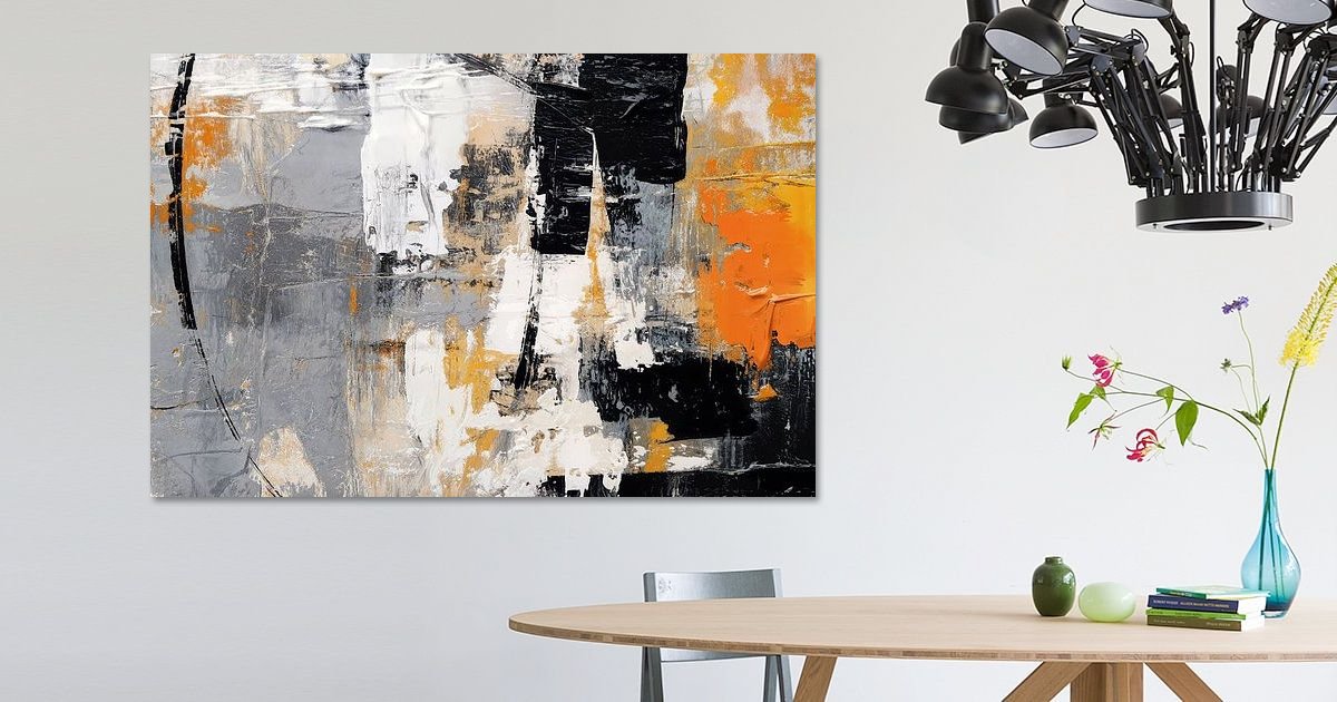 Gedrukt olieverfschilderij Canvas Prints Voor Woonkamer Geen Frame Modern Groot Formaat Decoratieve Foto's Abstracte Kunst Schilderij 60x125cm