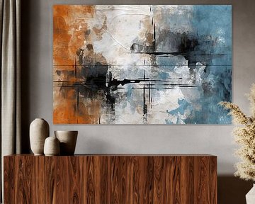 Dusky | Art abstrait. sur Blikvanger Schilderijen