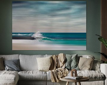 Wave - Abstract beach and ocean scene by Dirk Wüstenhagen