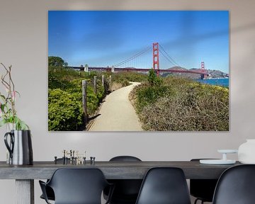 SAN FRANCISCO Pfad zur Golden Gate Bridge von Melanie Viola