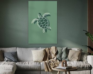 Tortue sur le vert sur DS.creative