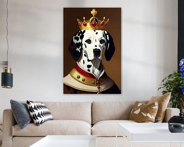 Portrait d'un dalmatien royal sur Maud De Vries