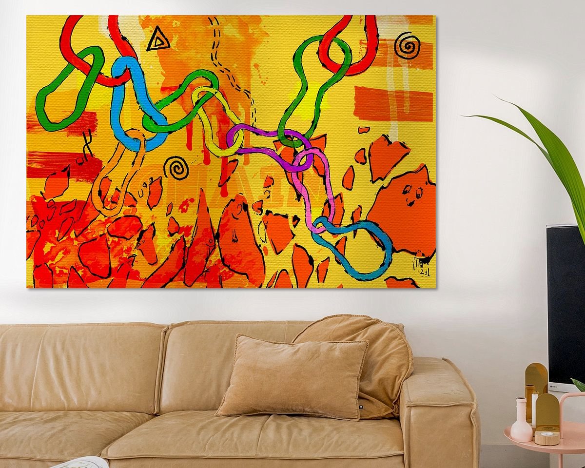 Example of the artwork in a room