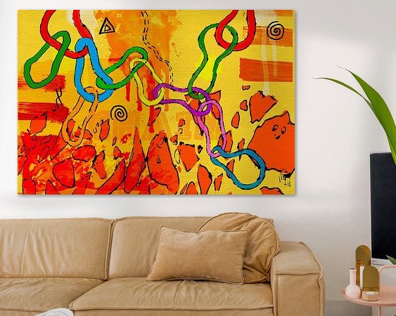 Example of the artwork in a room