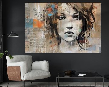 Ella | Peinture portrait moderne sur Tableaux ARTEO