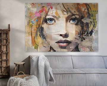 Sadie | Portrait Mixed Media sur Tableaux ARTEO