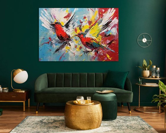 Example of the artwork in a room