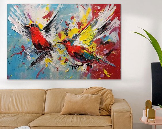 Example of the artwork in a room