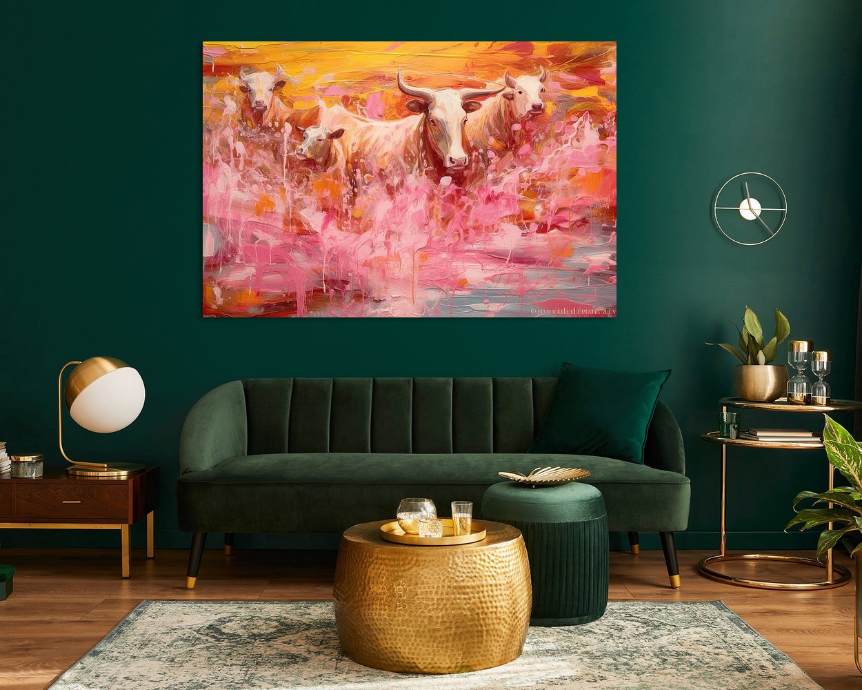 Example of the artwork in a room