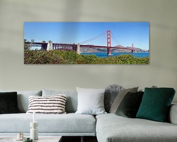 SAN FRANCISCO Panoramic view of the Golden Gate Bridge by Melanie Viola