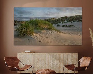 Paysage de dunes de l'Ameland sur Peter Bartelings