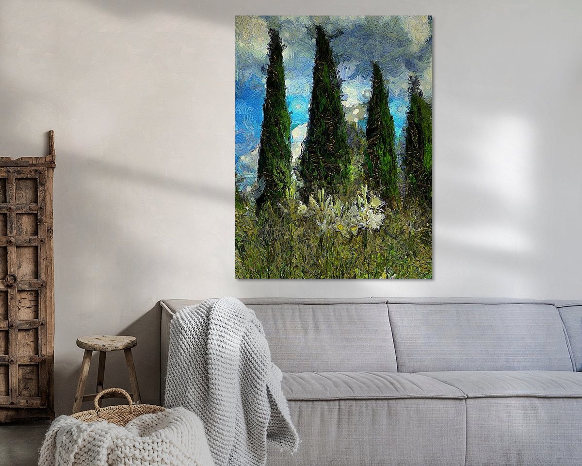 Example of the artwork in a room