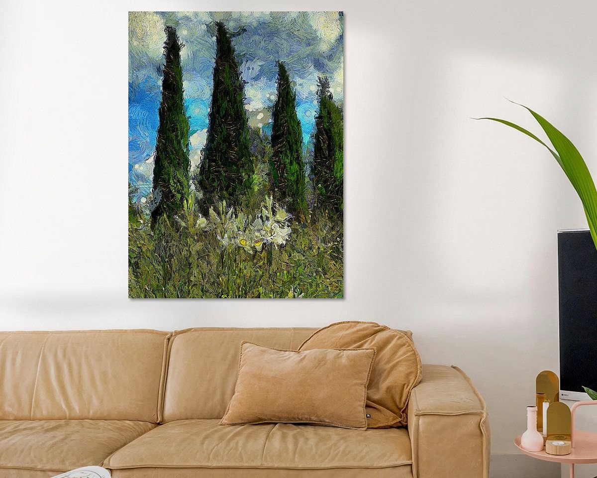 Example of the artwork in a room