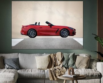 BMW Z4 M40i in front of a dune by Pieter van Dieren (pidi.photo)