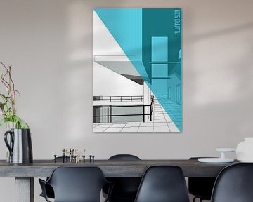 Alvaro Siza 6 - Lichtblauwe Driehoek van TAAIDesign