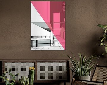 Alvaro Siza 6 - Roze Driehoek van TAAIDesign