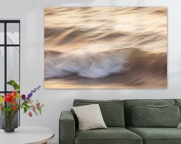 Wave movement as art at the beach on Texel by Andy Luberti