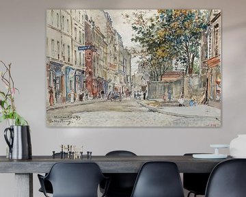 Frederic Houbron - Rue Hermel à Montmartre (1899) von Peter Balan