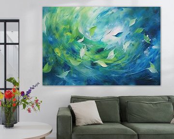 S'abandonner à l'instant présent | Peinture zen sur Tableaux ARTEO