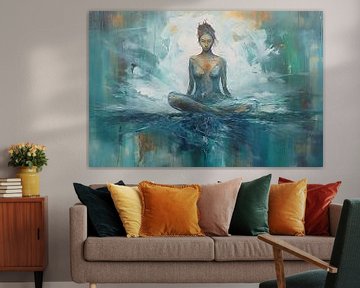 Fusion with the present | Mindfulness Painting by ARTEO Paintings