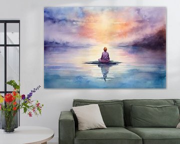 Embrace the Silence | Mindfulness Painting by ARTEO Paintings