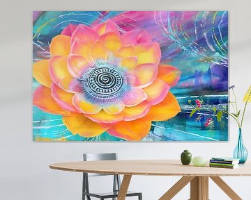 De Kracht Binnen Omhelzen | Mindfulness Schilderij van ARTEO Schilderijen