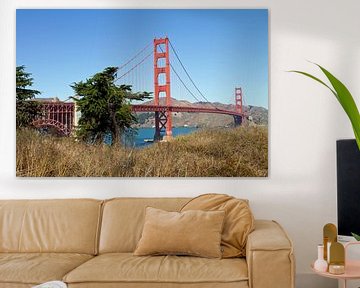 SAN FRANCISCO Idyllisch uitzicht op de Golden Gate Bridge