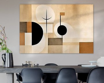 Abstrait beige sur Tableaux ARTEO