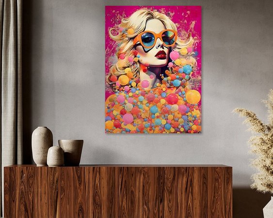 Example of the artwork in a room