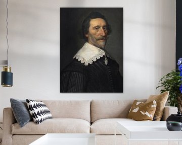 De Nederlandse dichter en historicus Pieter Cornelisz Hooft, Michiel Jansz. Van Mierevelt