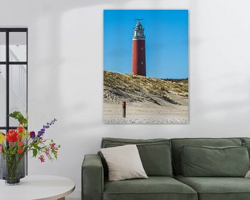 The Beach Pole And The Lighthouse by Martijn Wit