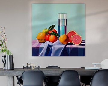 Grapefruits | Nature morte moderne sur Tableaux ARTEO